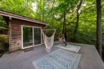 Roof with hammock chair